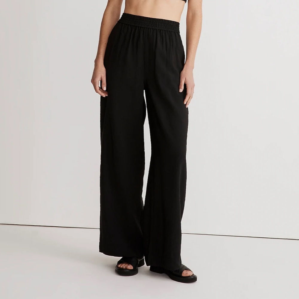 Madewell Black Wide Leg Pants